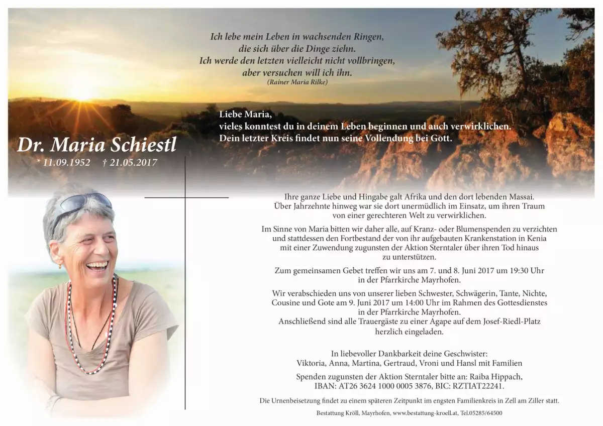 Parte von Dr. Maria Schiestl
