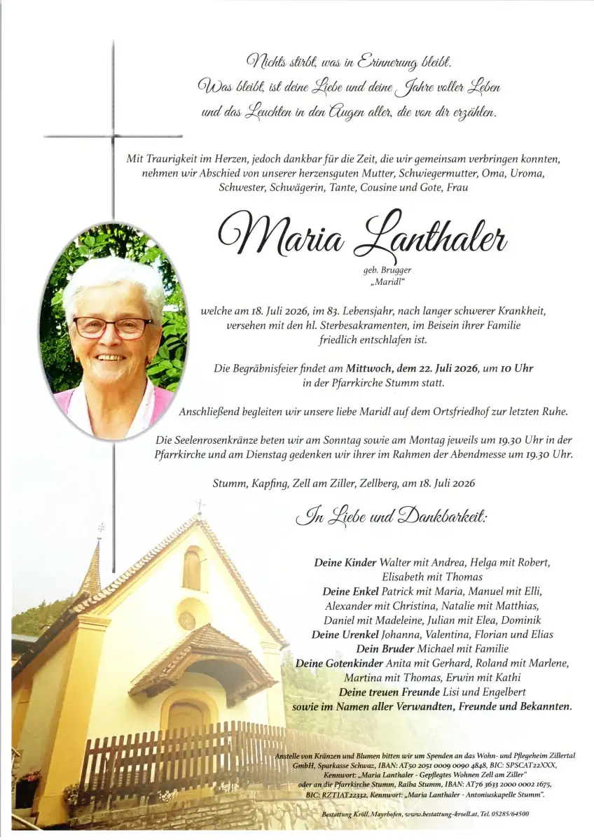 Parte von Maria Lanthaler