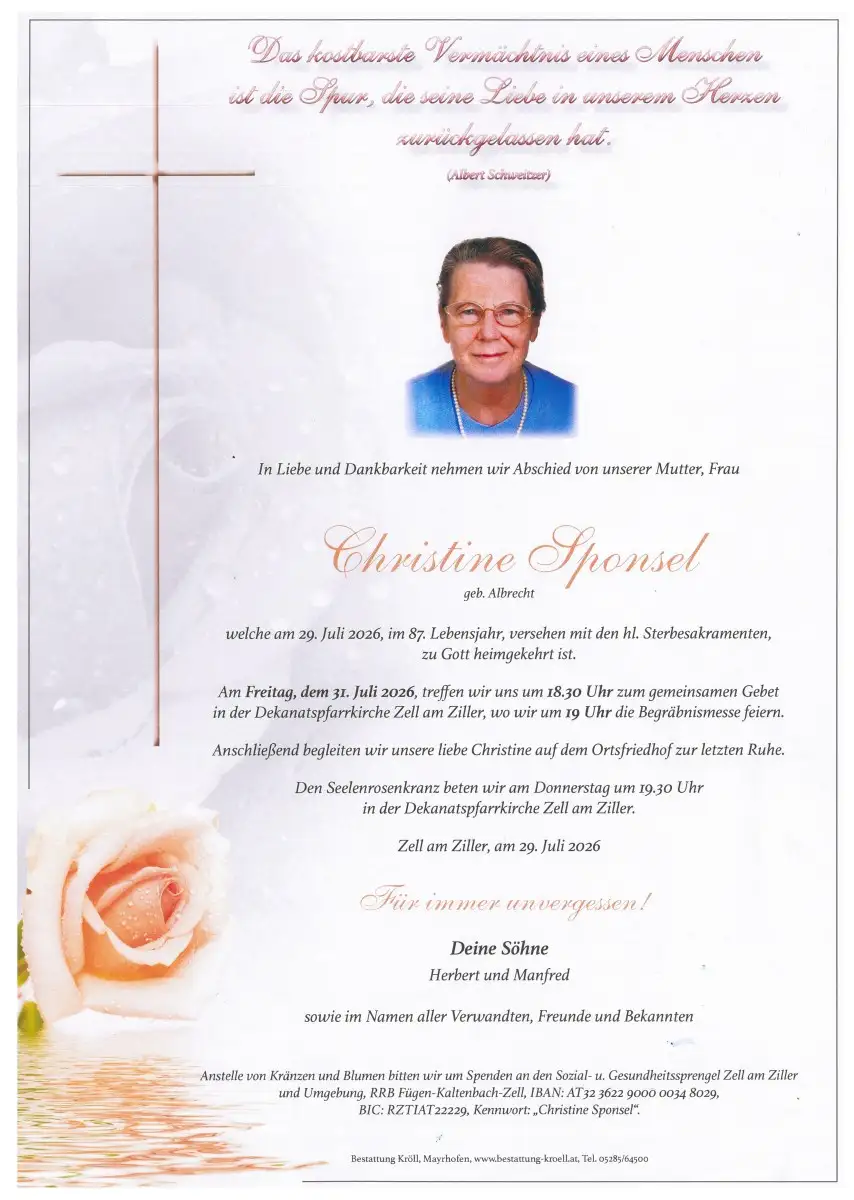 Parte von Christine Sponsel