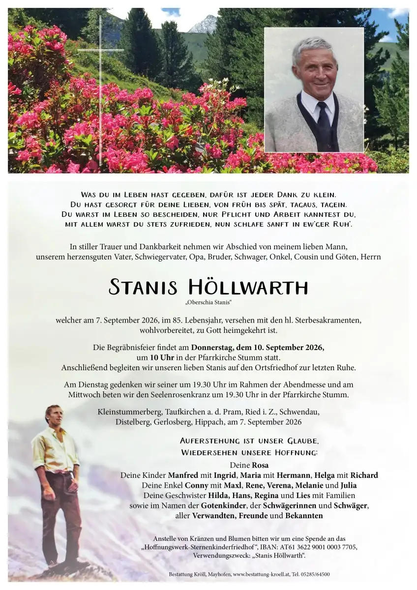 Parte von Stanislaus Höllwarth