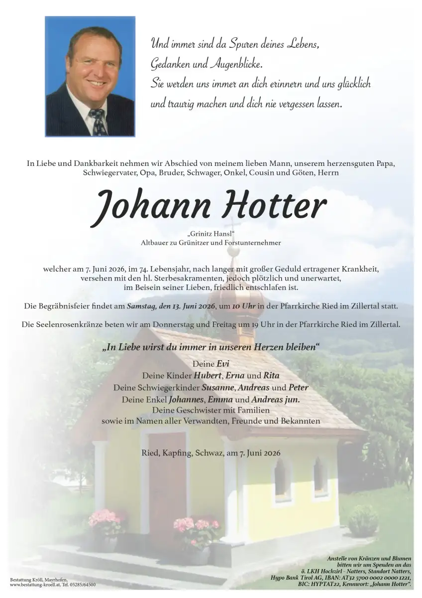 Parte von Johann Hotter