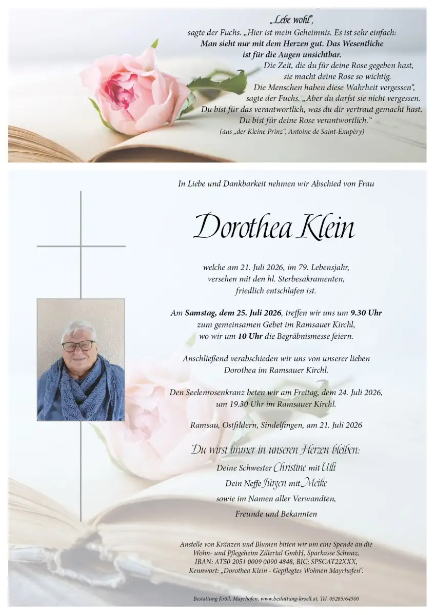 Parte von Dorothea Klein