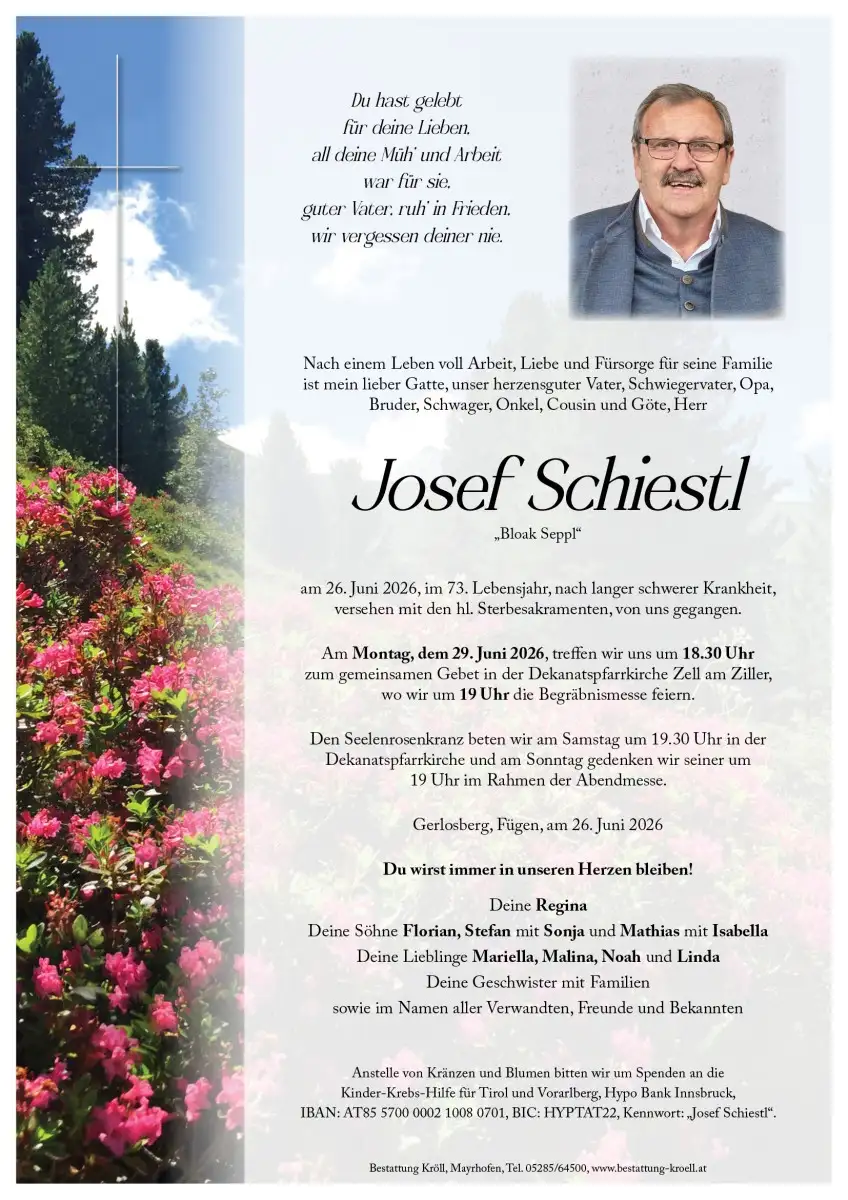 Parte von Josef Schiestl